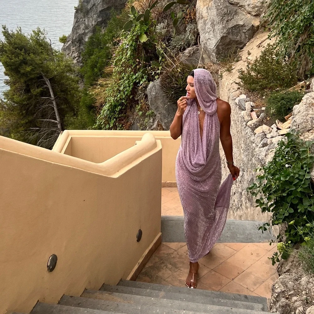 BRONX AND BANCO AMALIA LILAC GOWN - Picture 6 of 16